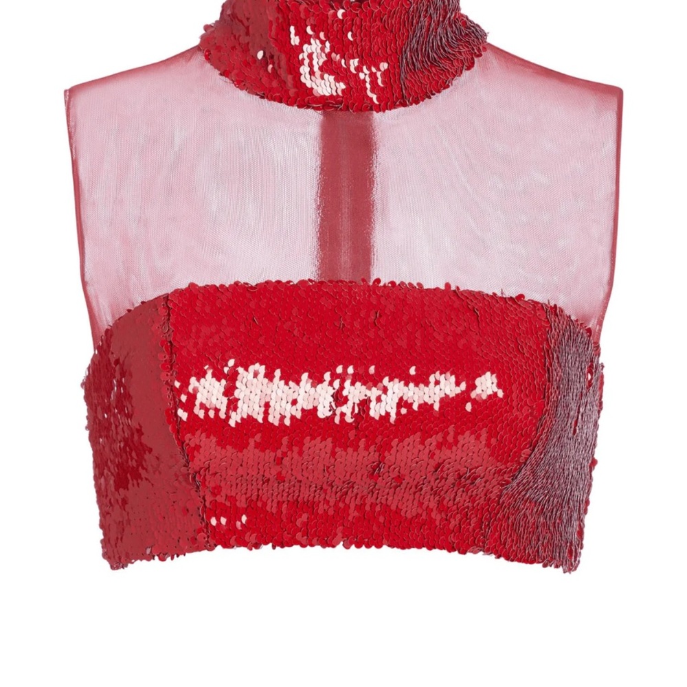 brand new with tags mock neck sequin top PATBO